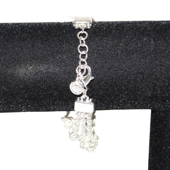 Cute Silver Tone 3 Layer Bracelet - Picture 4 of 4